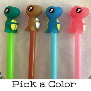 set of four dinosaur kaiju pens